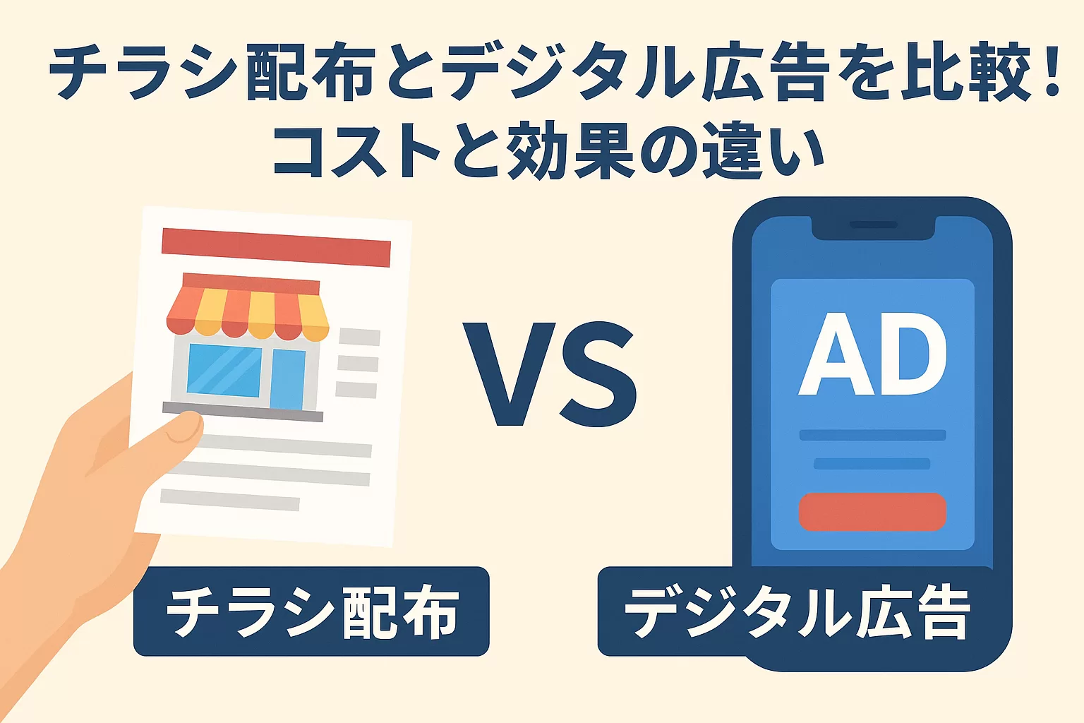 チラシ と 広告 の 違い